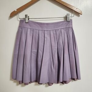 Alice + Olivia Lavender Pleated Mini Skirt
